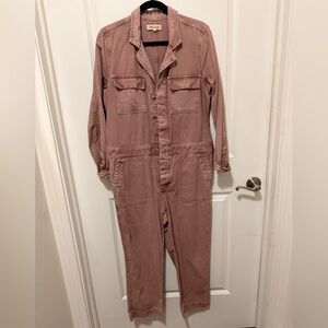 Madewell Pink Relaxed Fit Coveralls